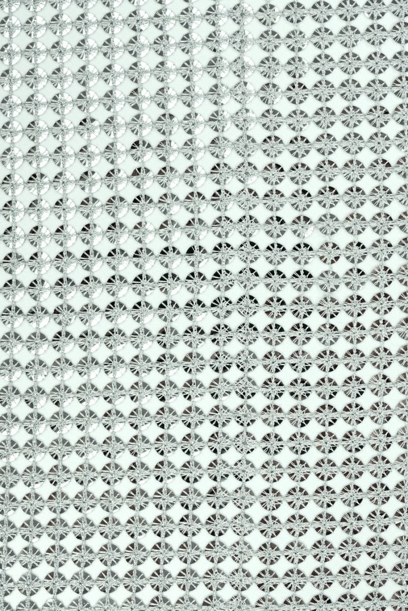Exklusives Pailletten-Silber-Mesh