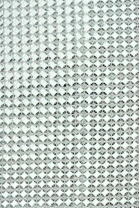 Exclusive sequin silver mesh