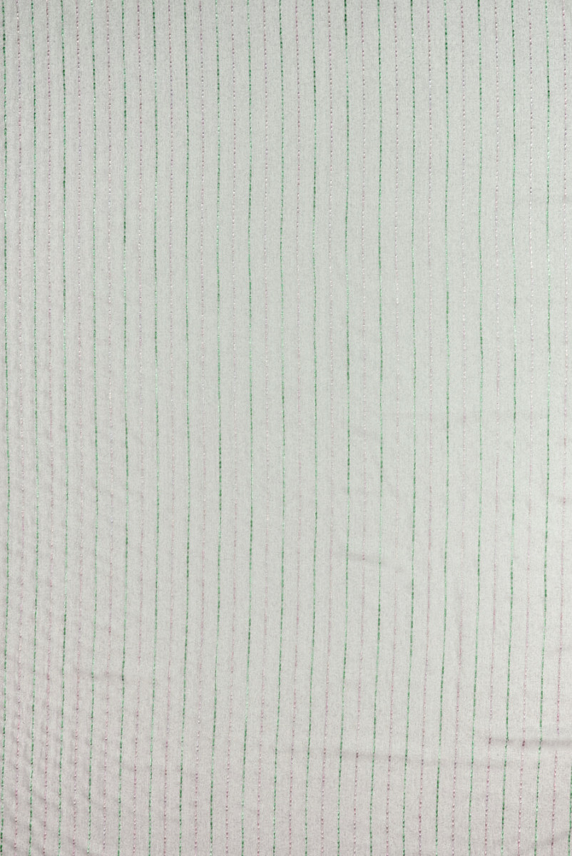 Linen with viscose with colorful stripes