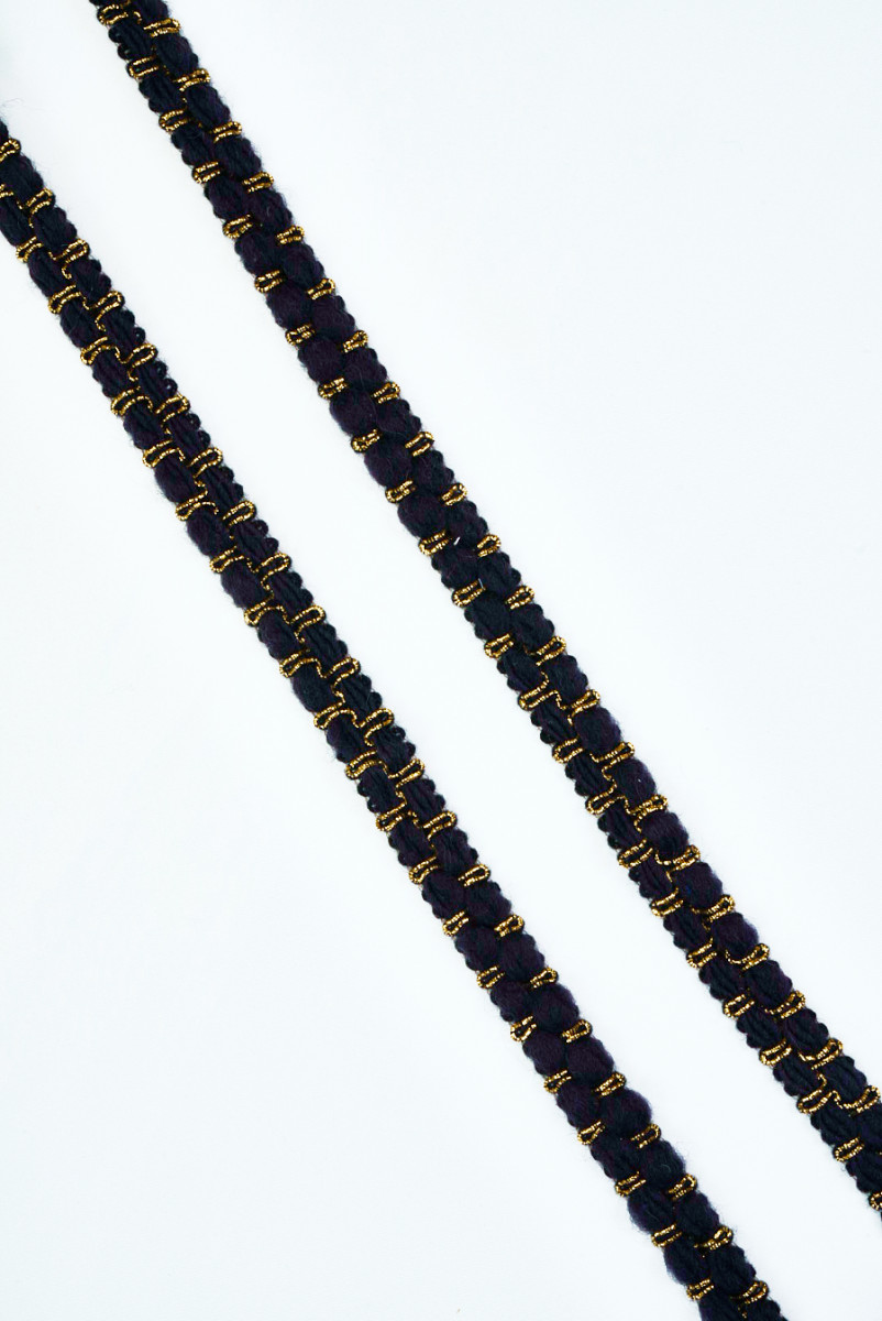 Chanel Tape schwarz mit gold
