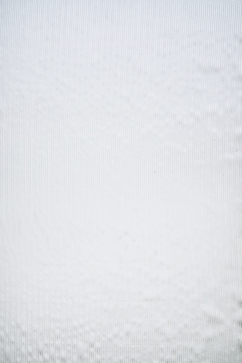 Striped silk devore light grey