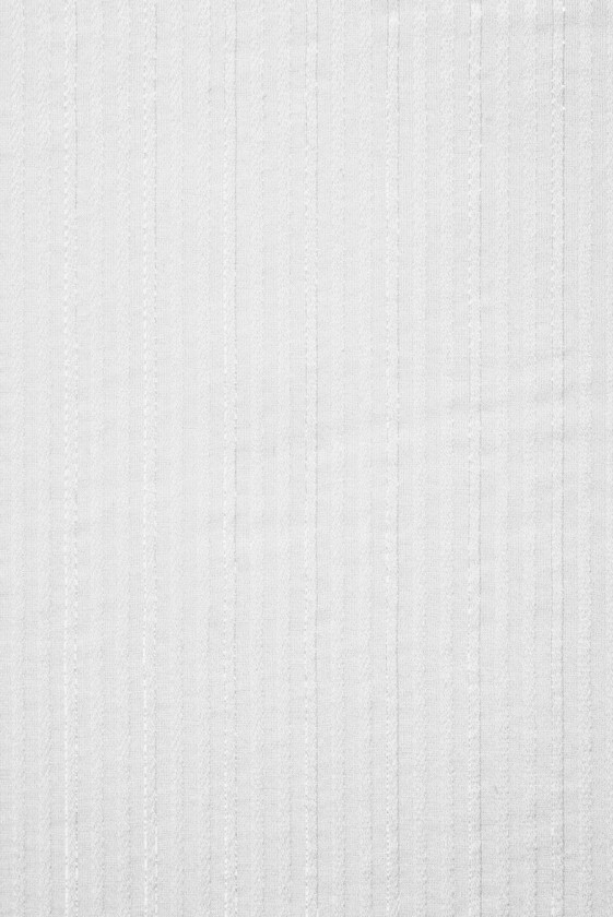 Striped silk devore white