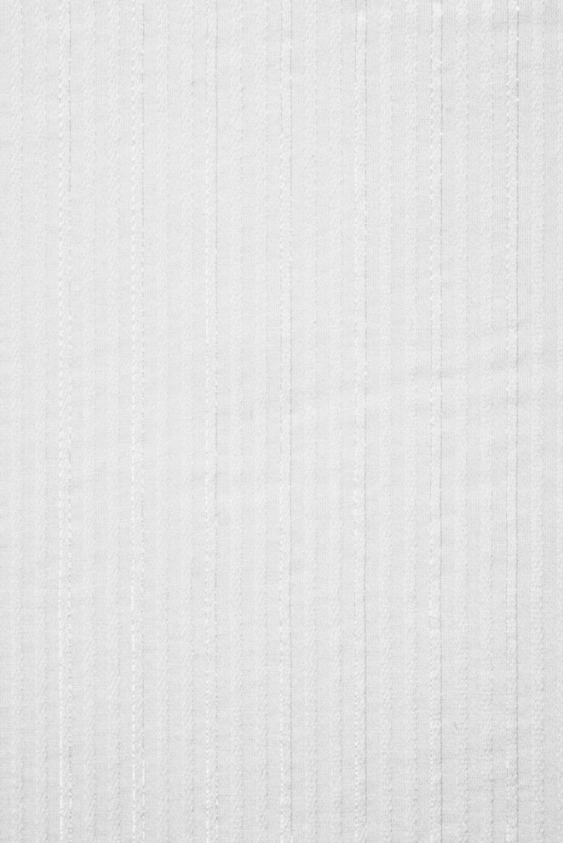 Striped silk devore white
