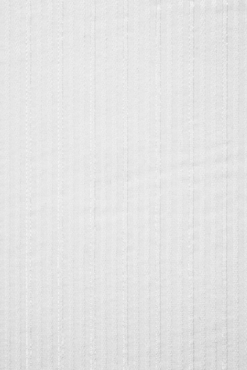 Striped silk devore white