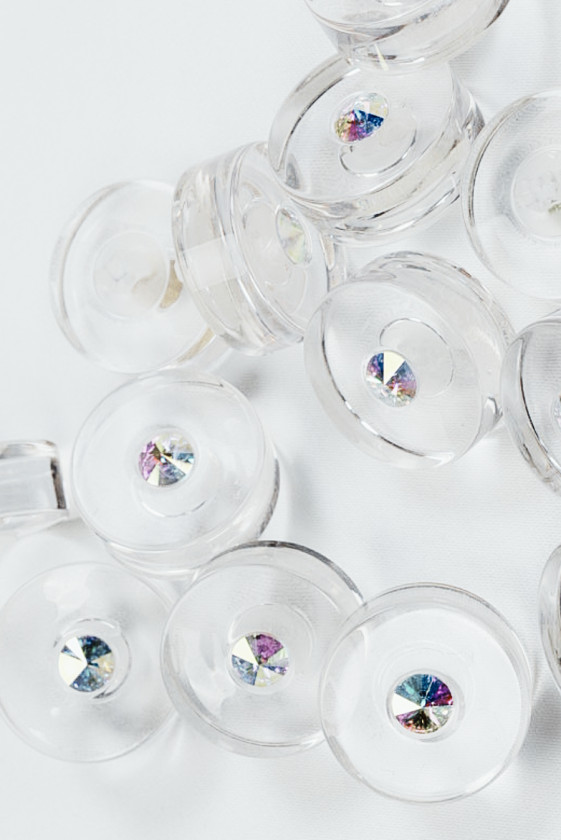 Transparent button small