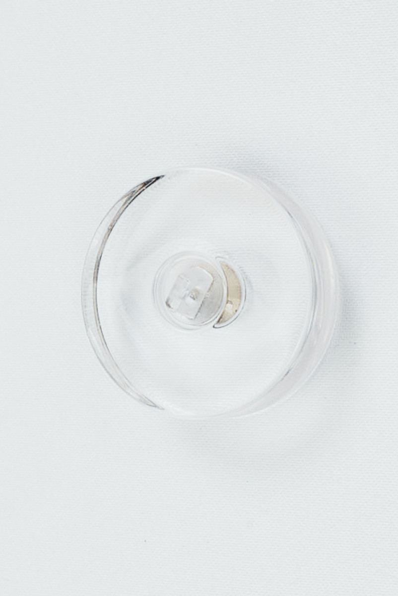 Large transparent button