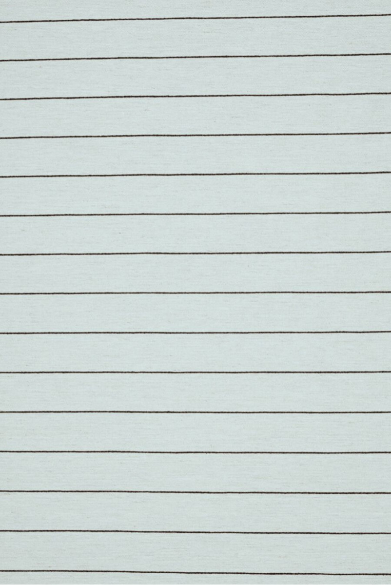 Linen with viscose striped ecru