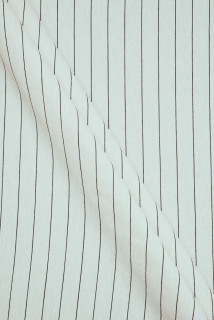 Lin avec viscose rayé écru