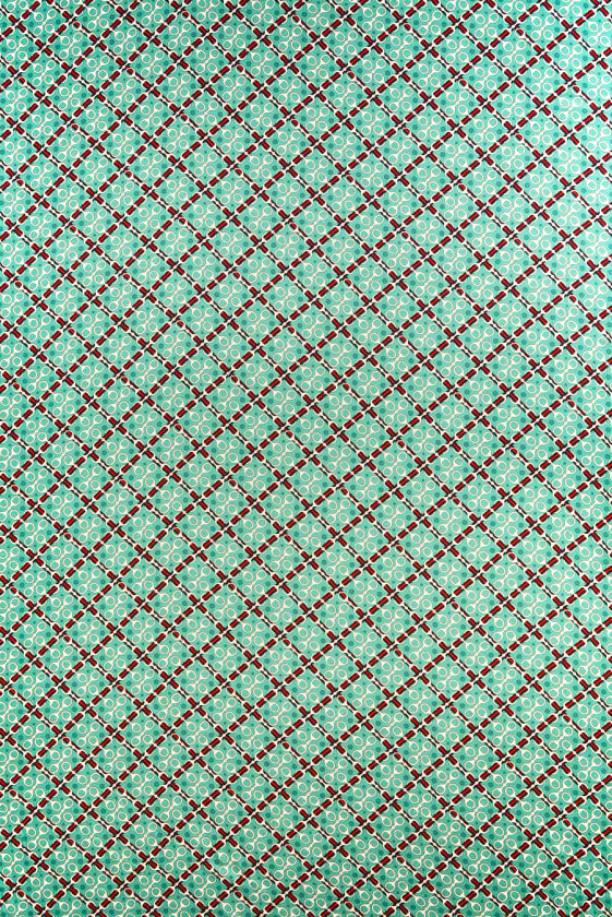 Jacquard silk with sage buckles