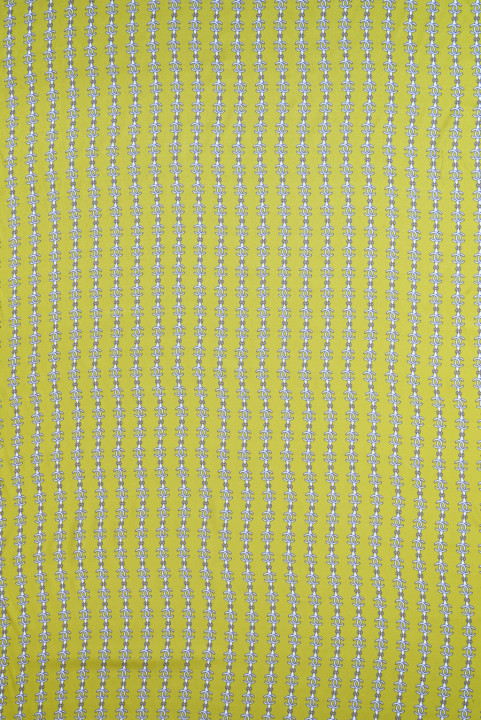 Jacquard silk in chains lime