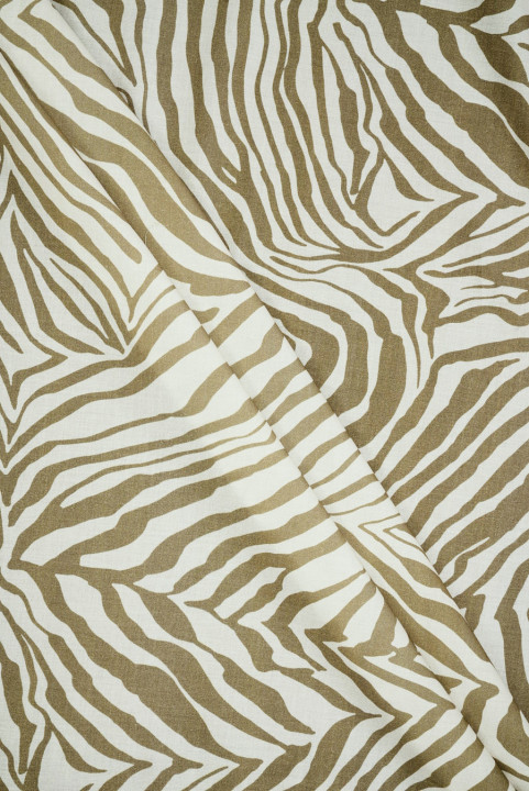 Batyst bawełniany beżowa zebra