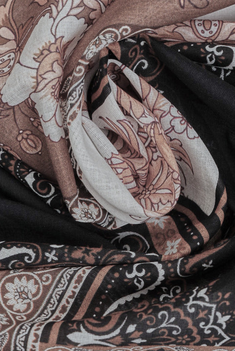 Batist-orange-lila Muster