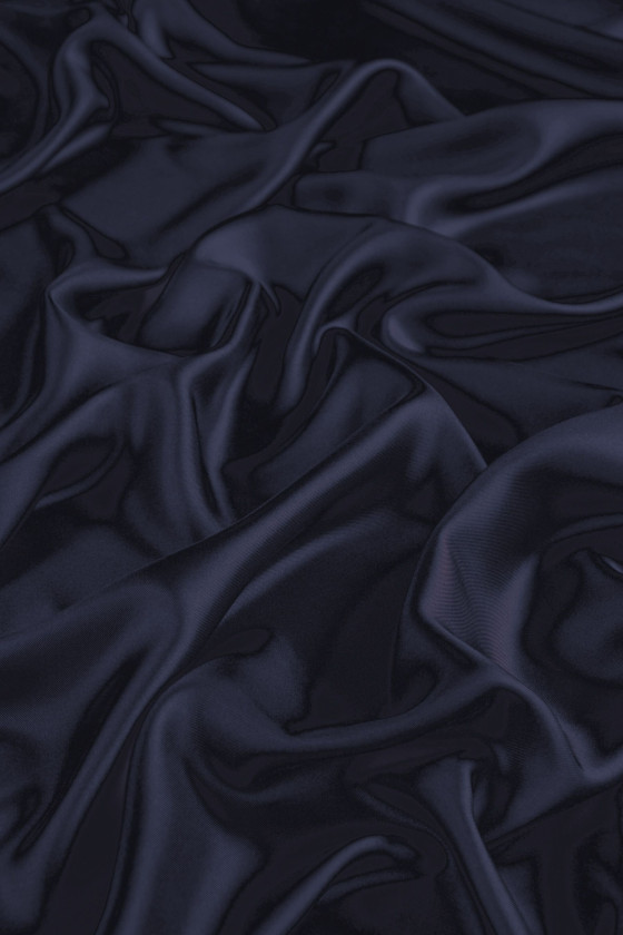 Silk lining thicker dark navy blue