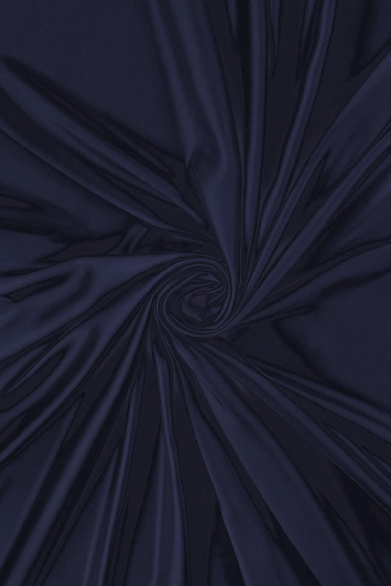 Silk lining thicker dark navy blue