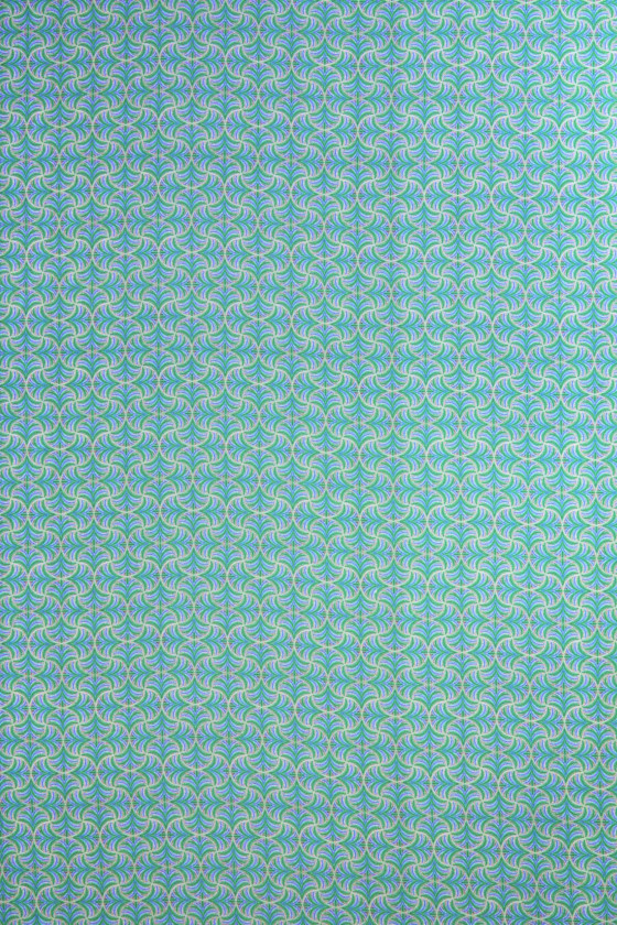 Viskose mit grün-blauen Palmen