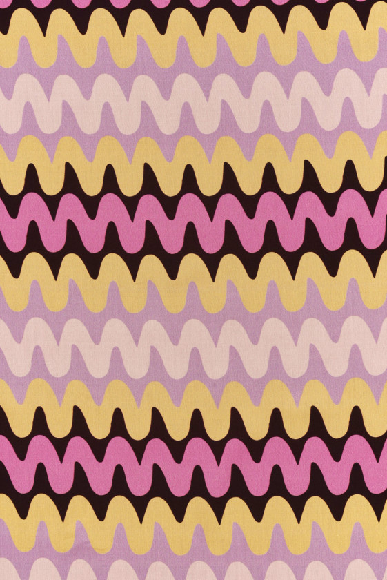 Viscose with purple zigzags