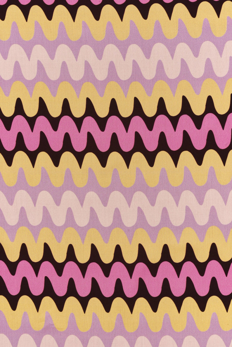 Viscose with purple zigzags