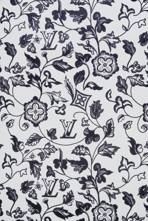 Silk satin signed light grey