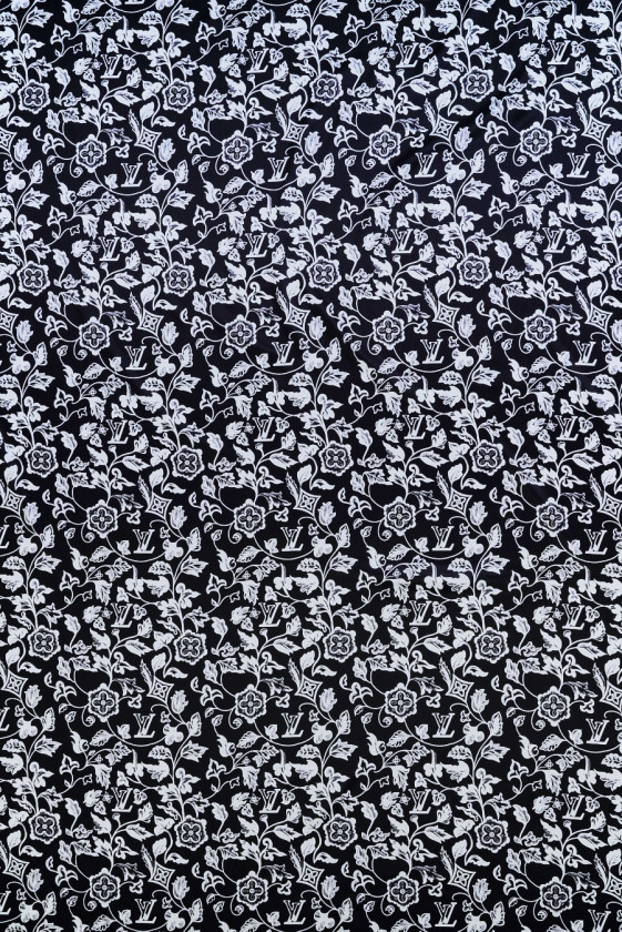 Siidsatiin bränditud must KUPON 100cm