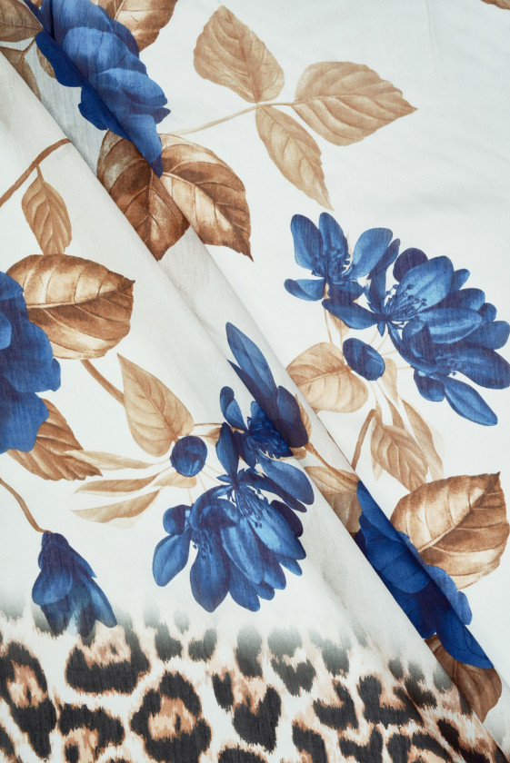 Batyst viscose with silk in...