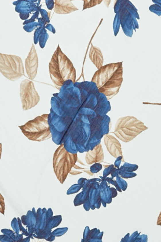 Batyst Viskose mit Seide in Blumen