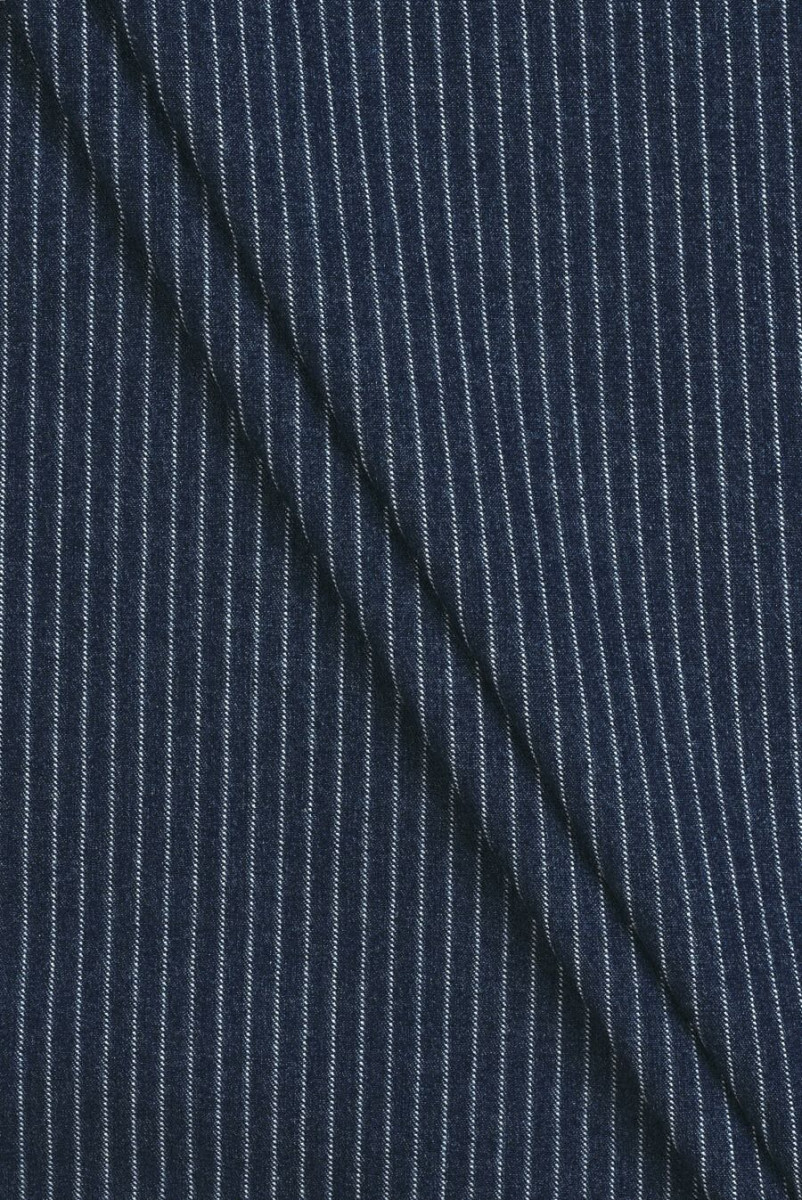 Striped jeans dark navy blue