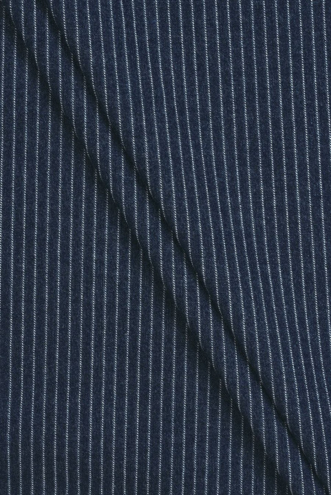 Jeans elastyczny w paski ciemny granat