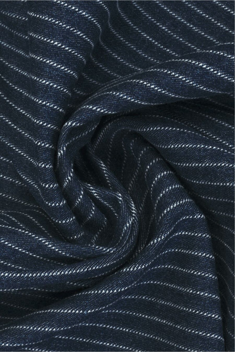 Striped jeans dark navy blue