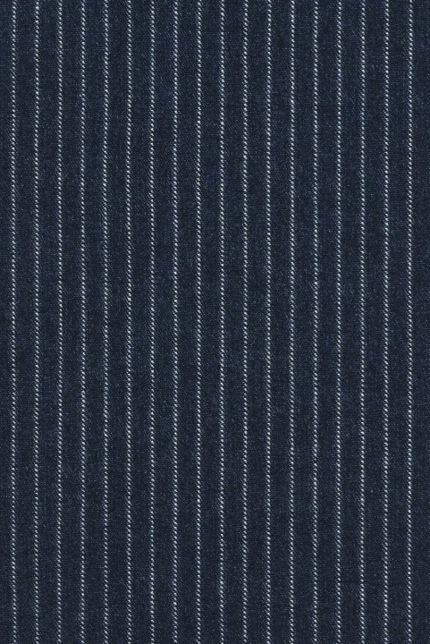 Jeans a righe blu navy scuro