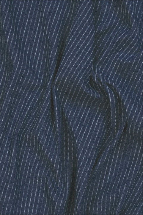 Jeans a righe blu scuro