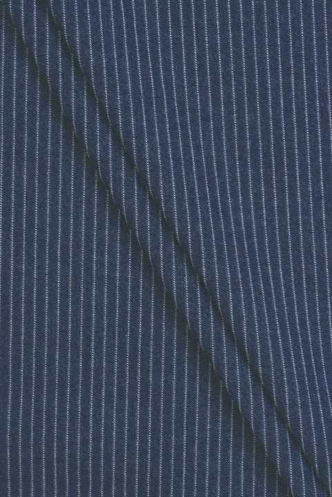 Jeans a righe blu scuro