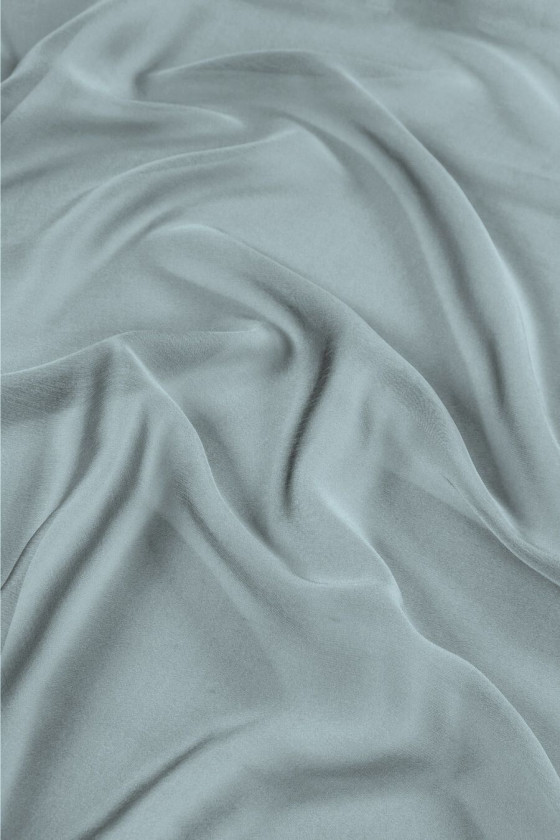 Silk chiffon twotone - black and blue