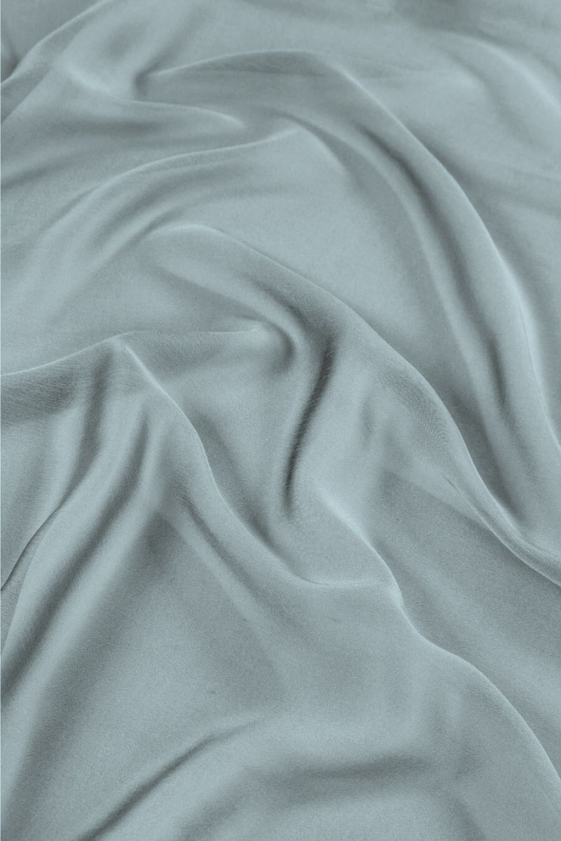 Silk chiffon twotone - black and blue