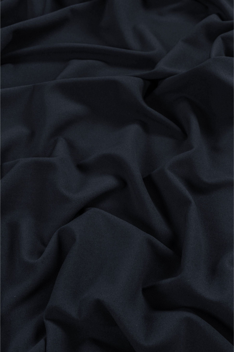 Thin georgette silk dark navy blue