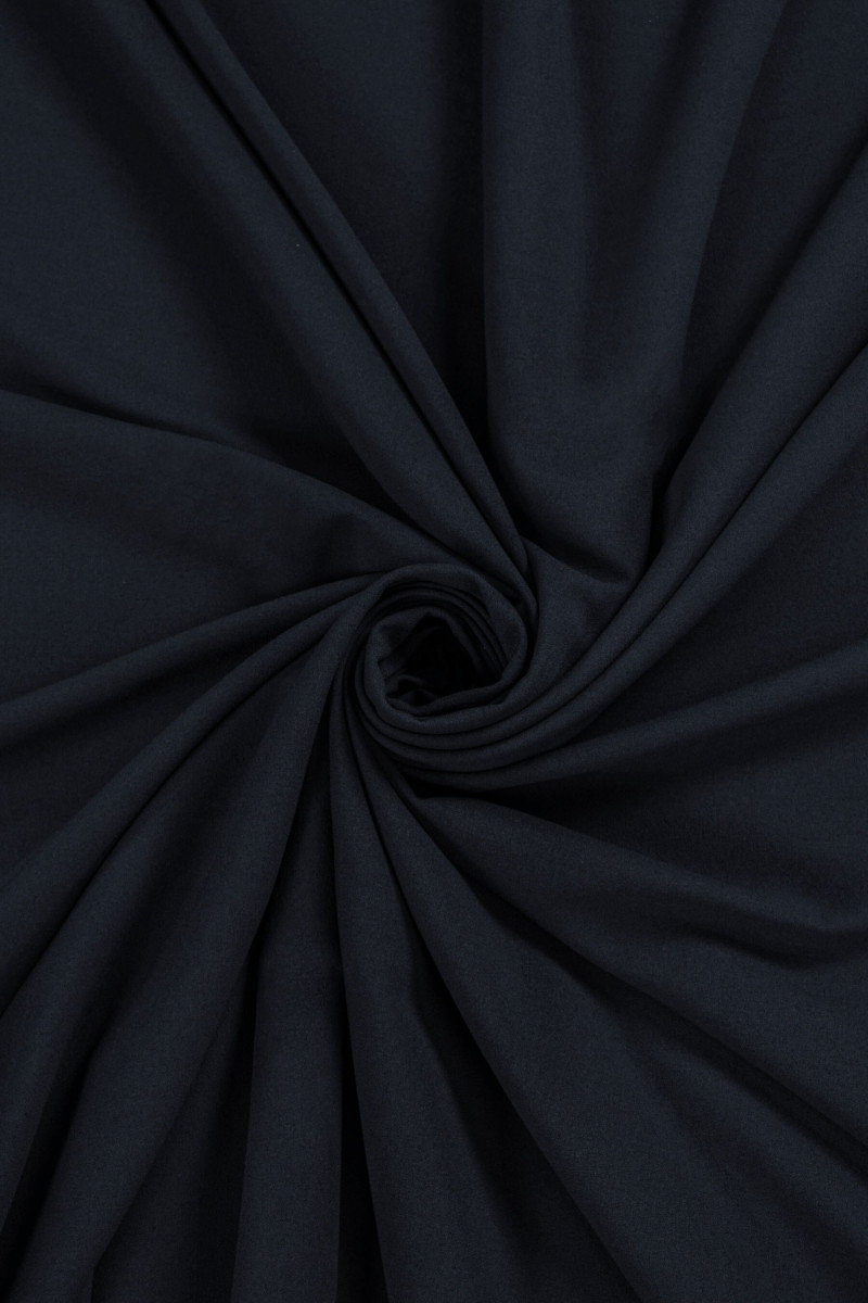 Thin georgette silk dark navy blue