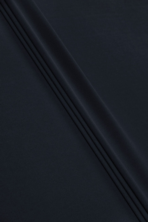Thin georgette silk dark navy blue
