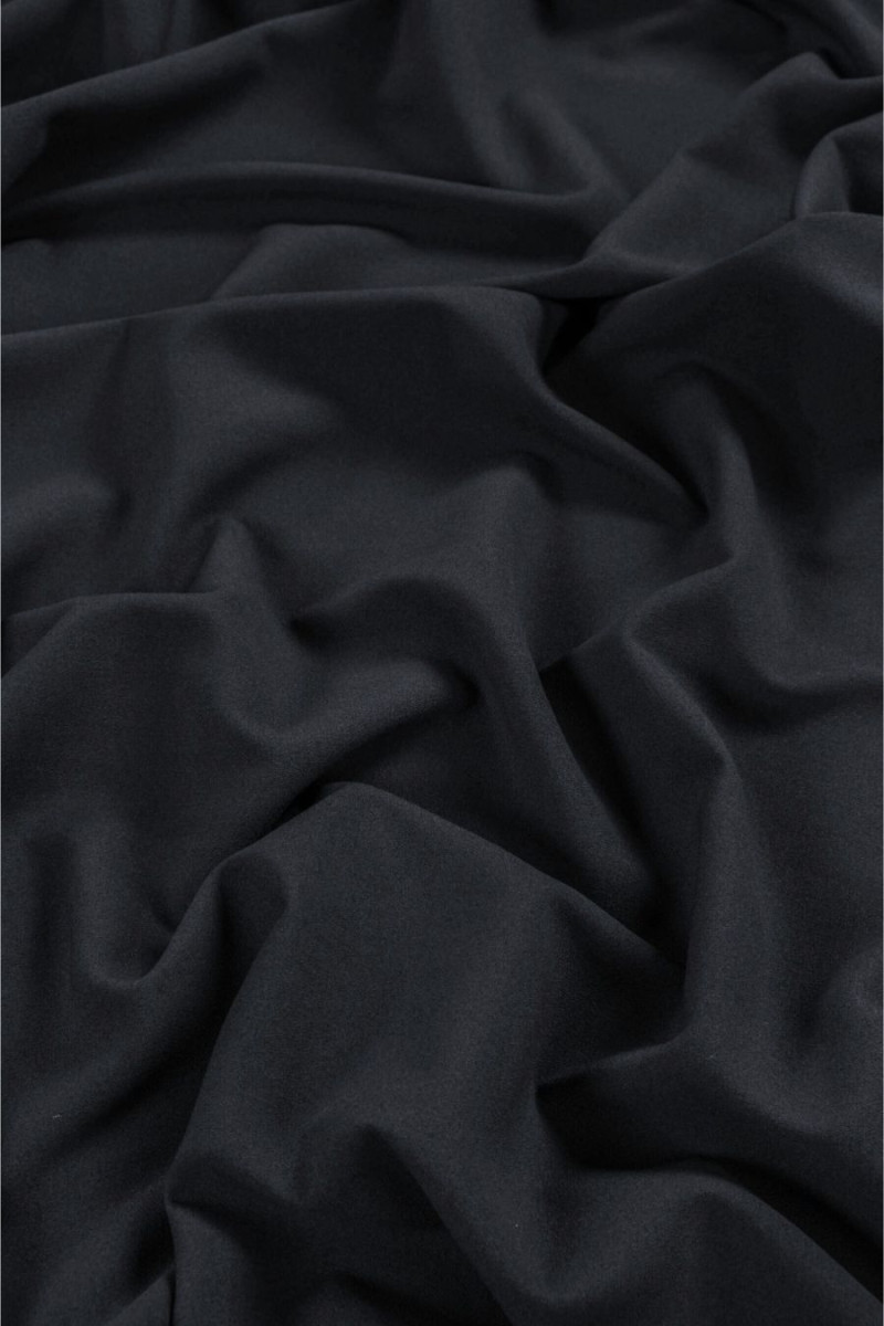 Dünne georgette Seide sehr dunkel marineblau