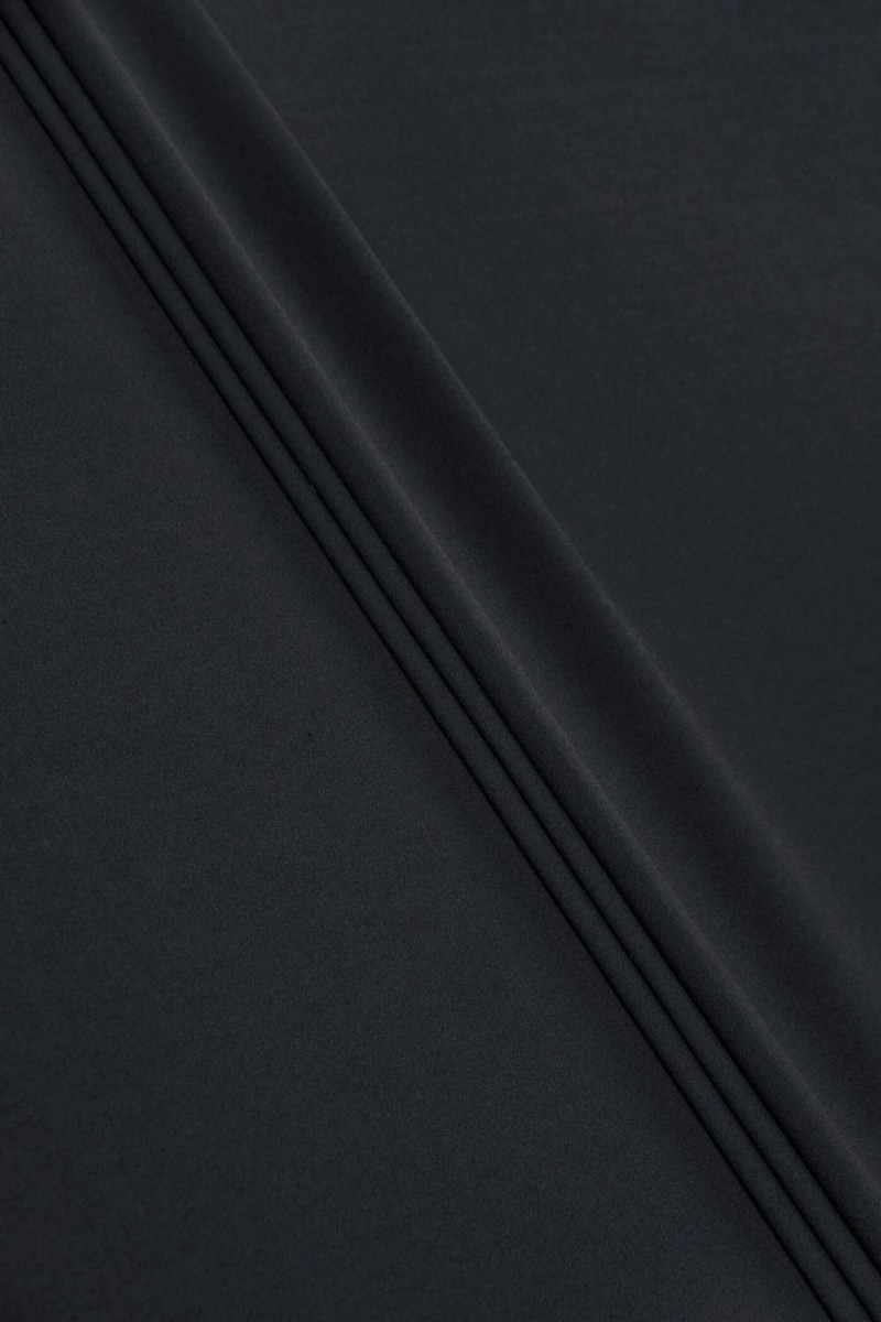 Thin georgette silk very dark navy blue