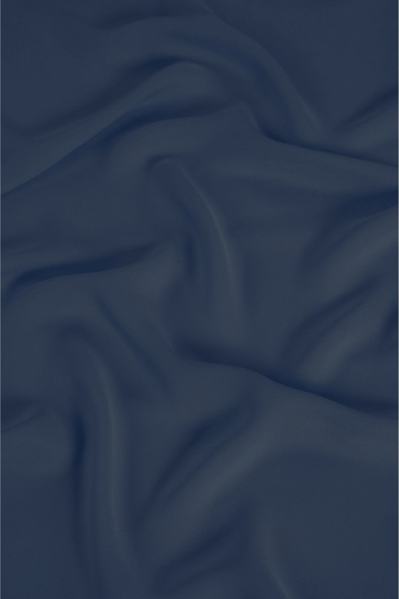 Navy blue silk fabric