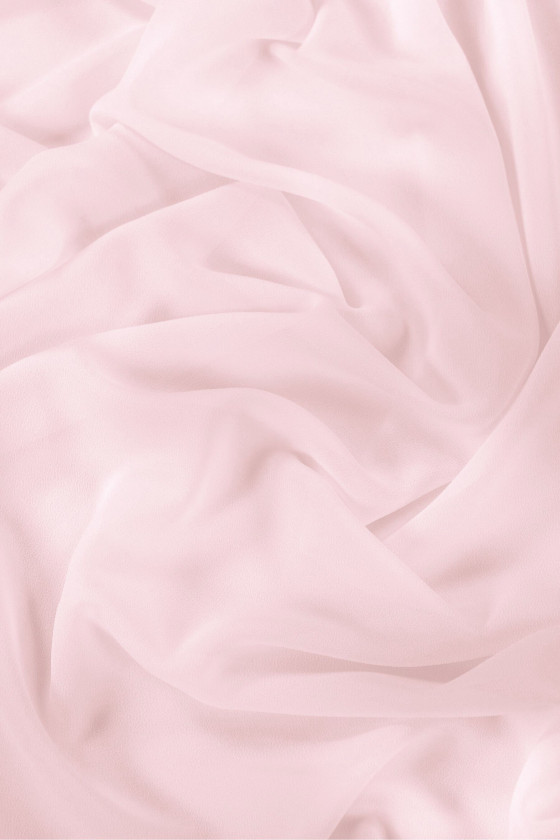 Thin georgette silk light pink