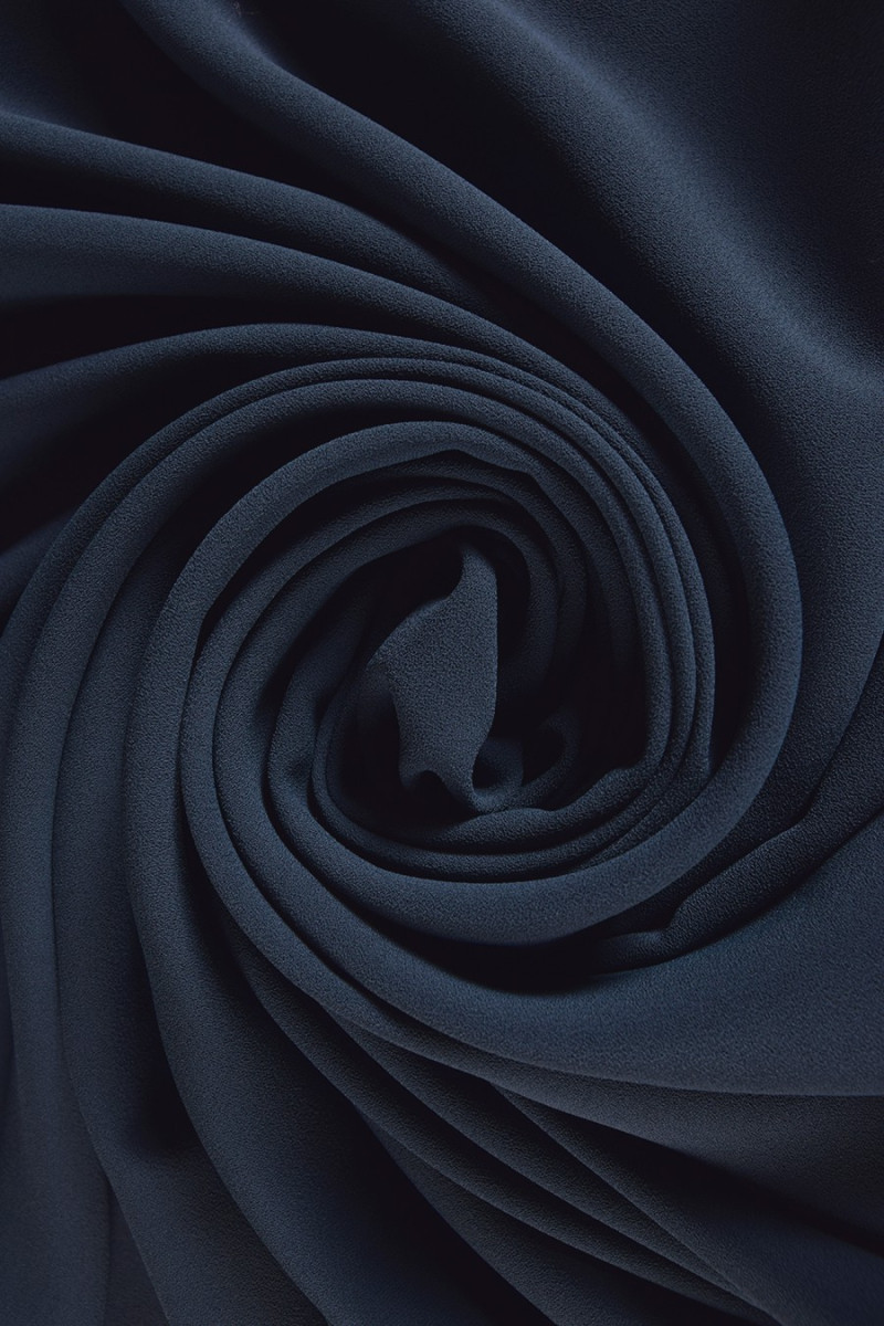ARMACADI georgette bleu marine COUPON 130 cm