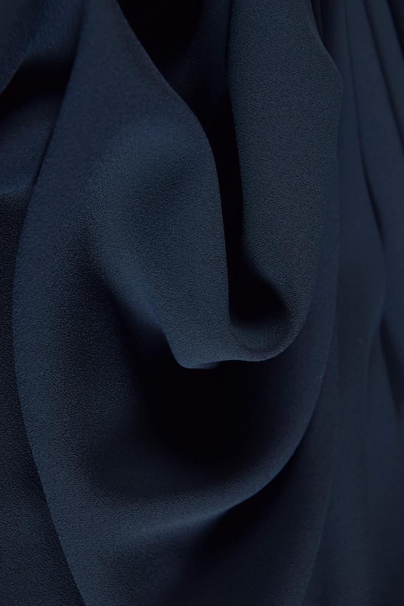 ARMACADI georgette blu navy TAGLIANDO 130 cm