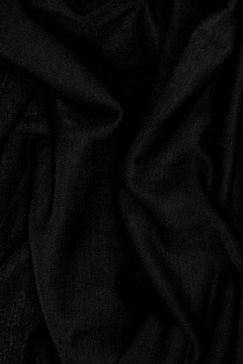 Micromodal knitted fabric with cashmere black