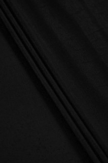 Tessuto a maglia micromodal con cashmere nero