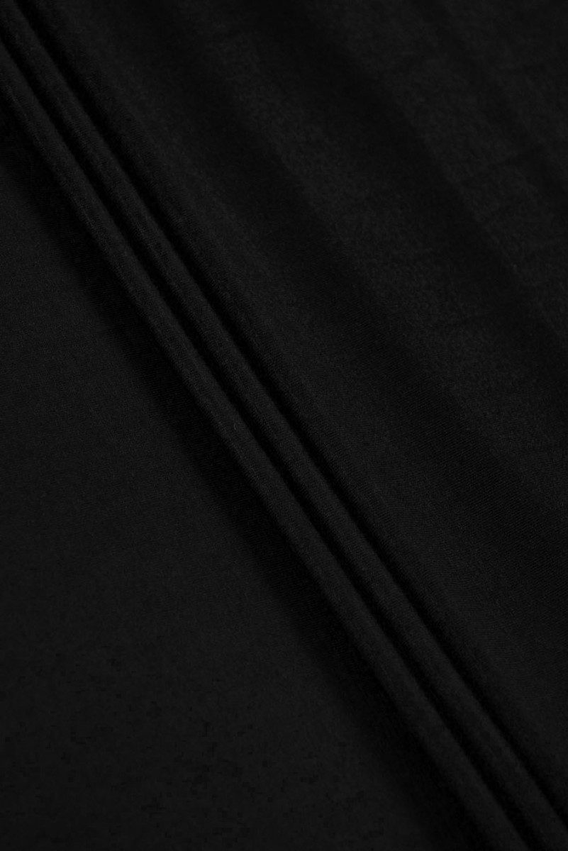 Tessuto a maglia micromodal con cashmere nero