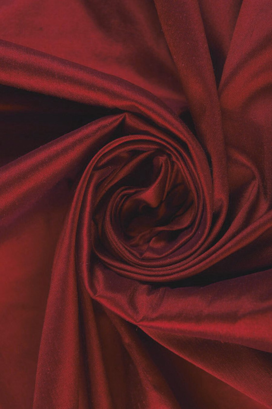 Burgundy silk shandong