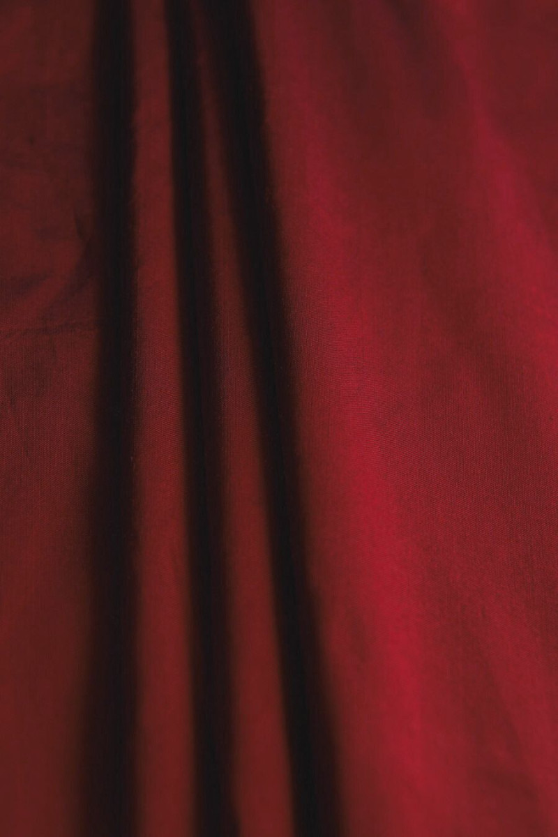 Burgundy silk shandong