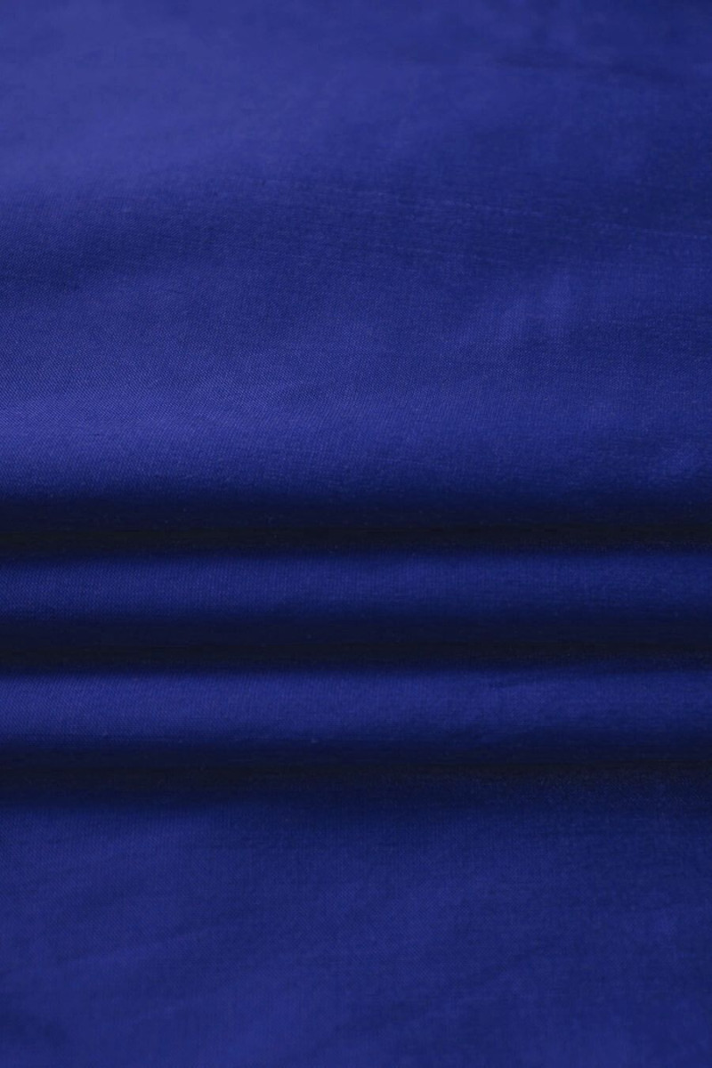 Cornflower silk shandong