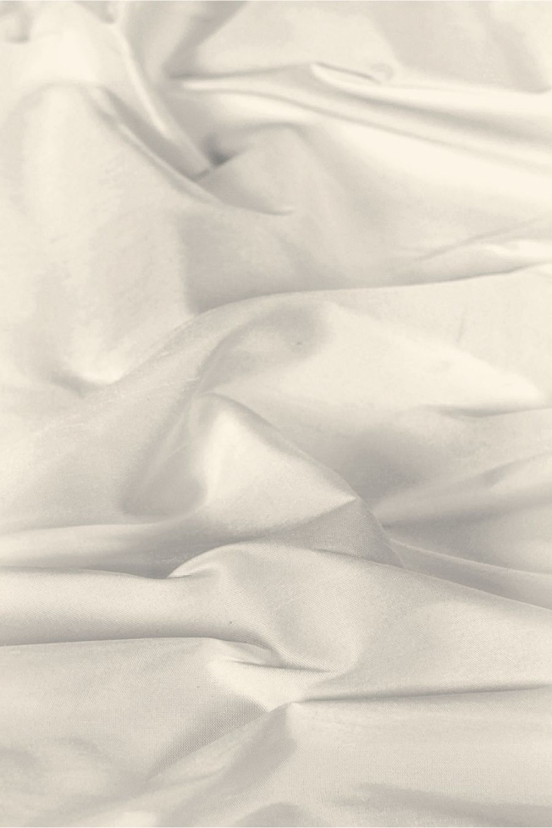 Silk shandong ecru