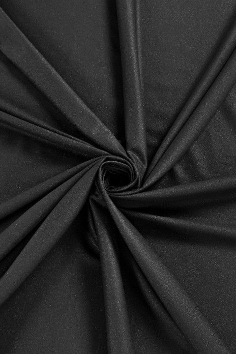Costume fabric with lurex graphite COUPON 160cm